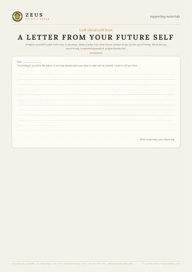 A letter from your future self