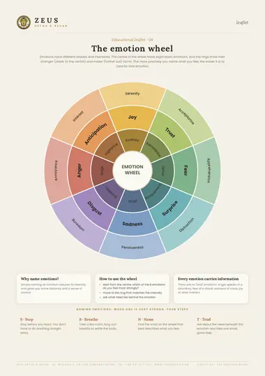 Emotion wheel