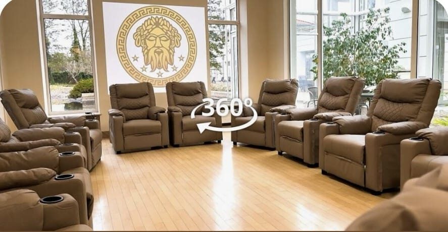 Zeus Detox & Rehab grup terapi salonu
