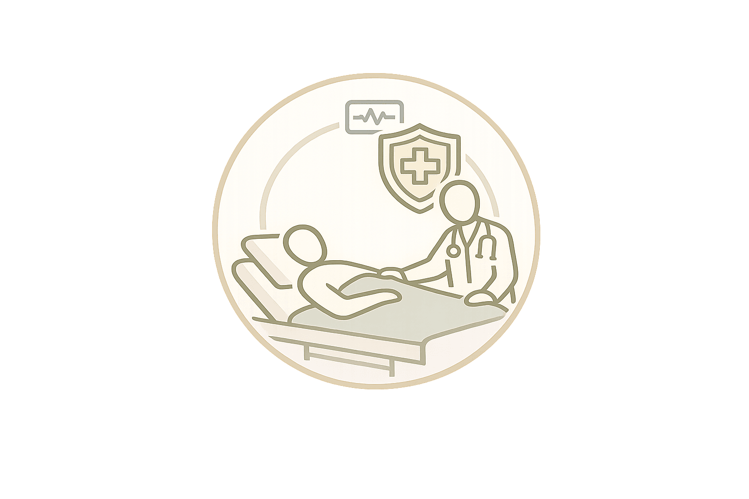 Lekarz przy pacjencie Medycznie nadzorowana opieka nad pacjentem podczas leczenia stacjonarnego