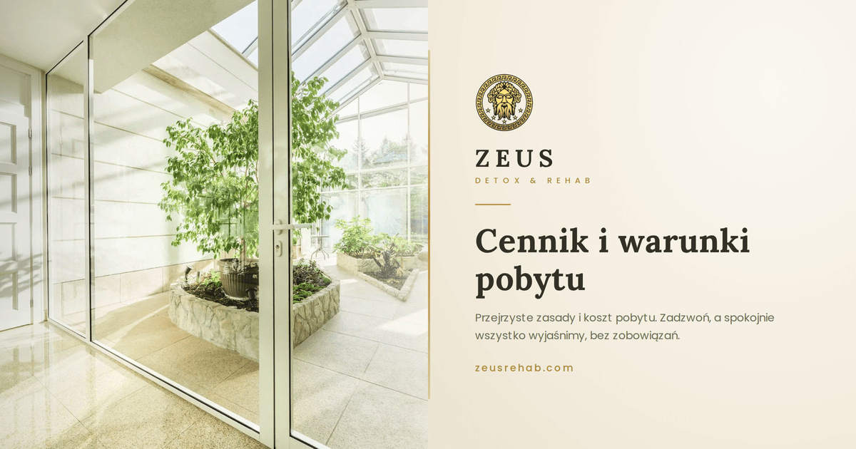 Cennik pobytu w formule indywidualnej opieki stacjonarnej