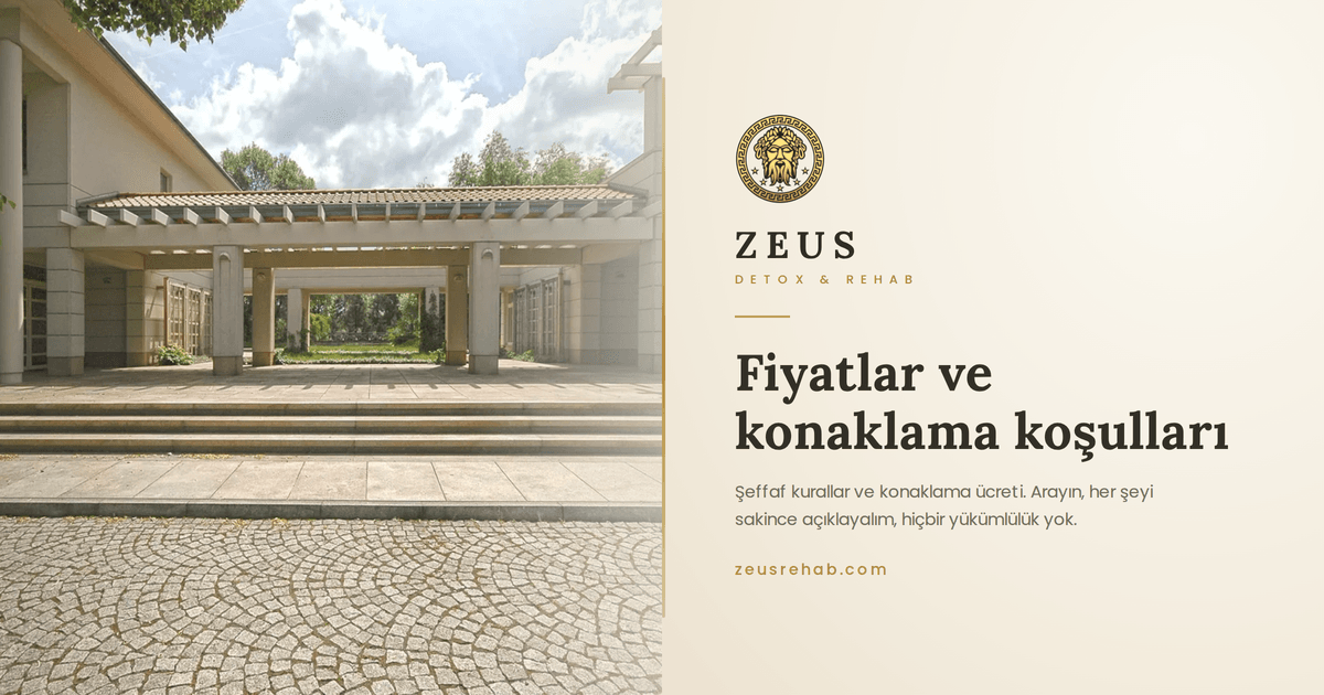 Varşova yakınlarındaki özel bağımlılık tedavi merkezi Zeus Detox and Rehab yatarak tedavi ücretleri