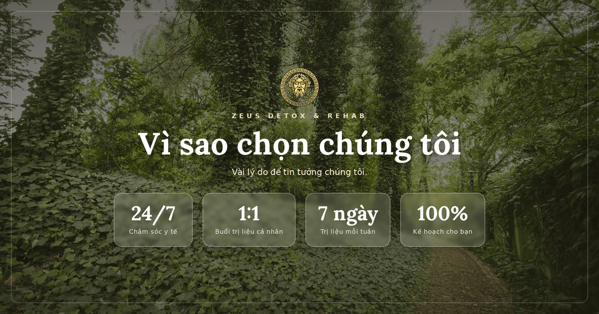 Lý do bệnh nhân chọn Zeus Detox and Rehab