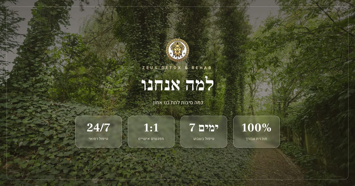 למה מטופלים בוחרים ב-Zeus Detox and Rehab