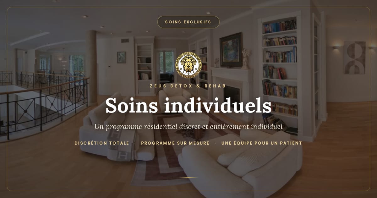 Soins résidentiels individuels pour un seul patient chez Zeus Detox and Rehab