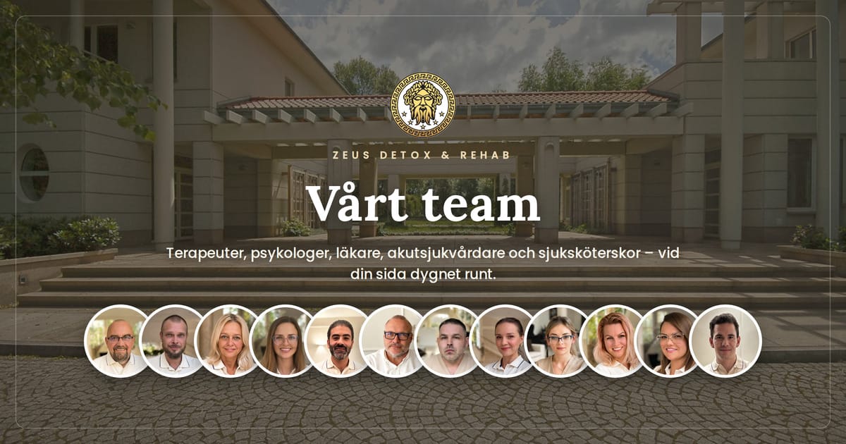 Kliniska teamet på Zeus Detox and Rehab